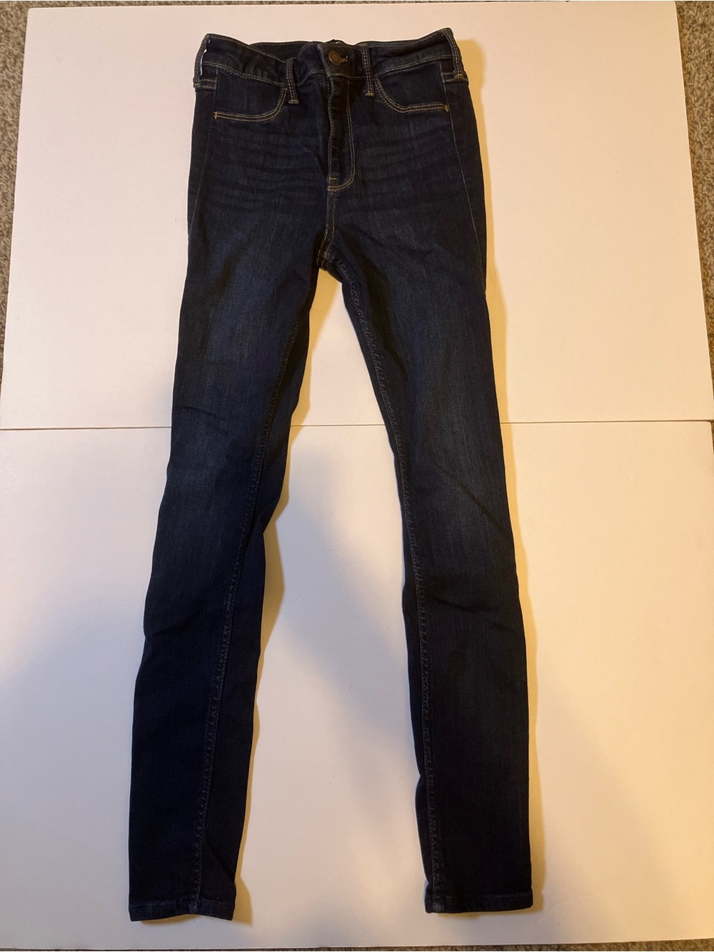 Hollister Women's Dark Indigo Skinny Jeans 1R w25xL28